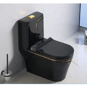 Bàn cầu 1 khối màu đen Miken MKB-0904BLG