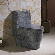 Bàn cầu 1 khối nắp rơi êm màu đen Moonoah MN-1242