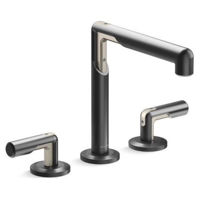 Vòi bồn tắm thân cao nóng lạnh màu đen Kallista P34585-BN-BGP