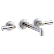 Vòi chậu rửa mặt âm tường nóng lạnh màu chrome Kallista P34584-BV-CP