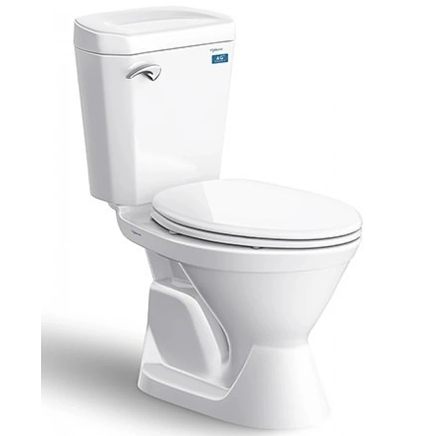 Bồn cầu 2 khối tay gạt nắp thường Viglacera VI77