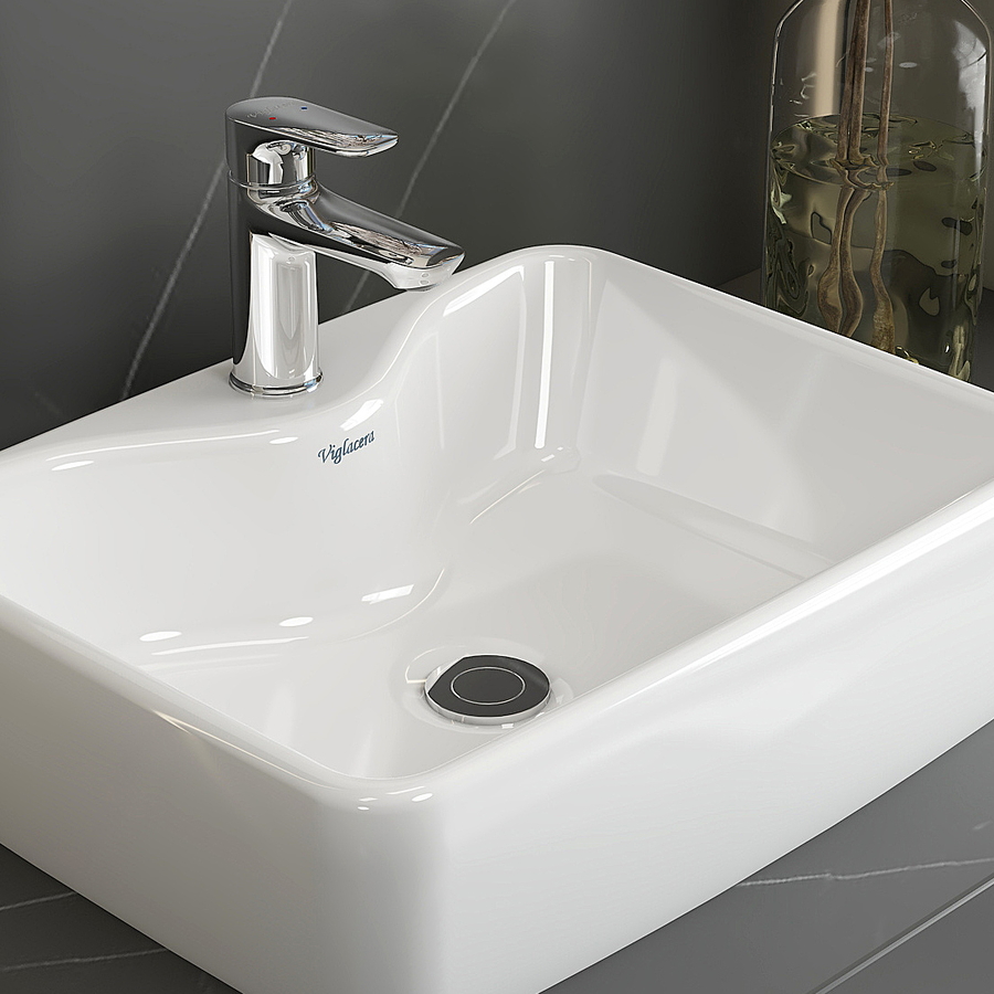 Chậu rửa mặt dương bàn đá Viglacera V72