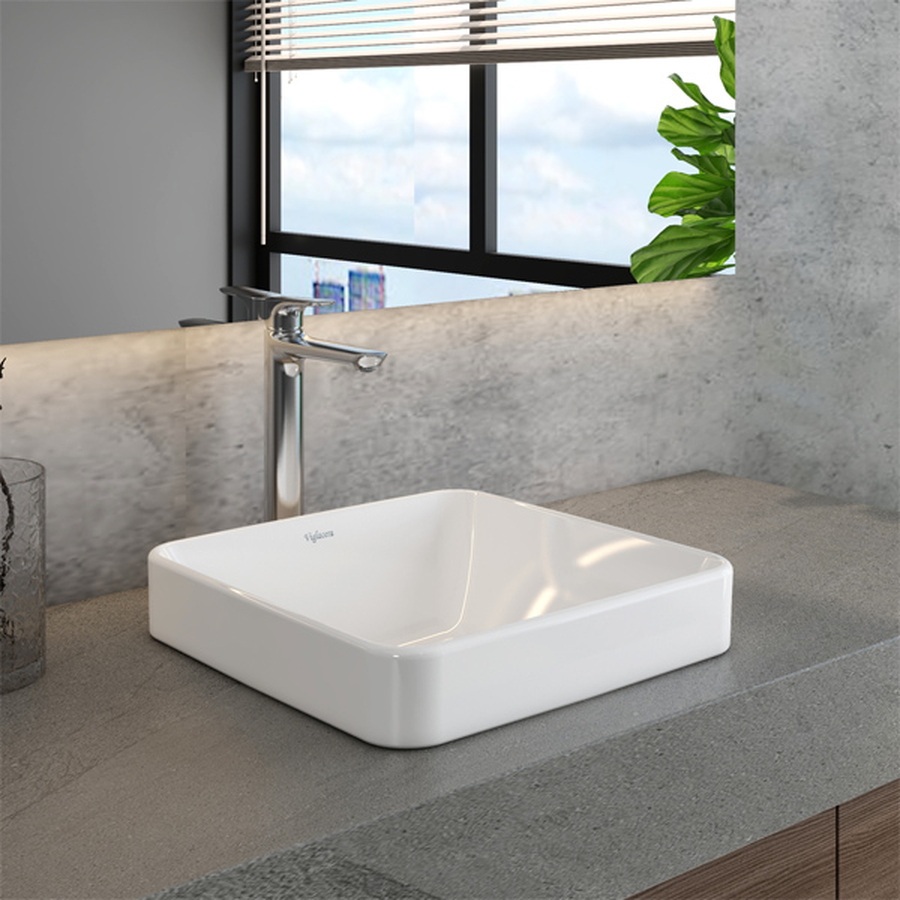 Chậu rửa mặt dương vành Viglacera CD20