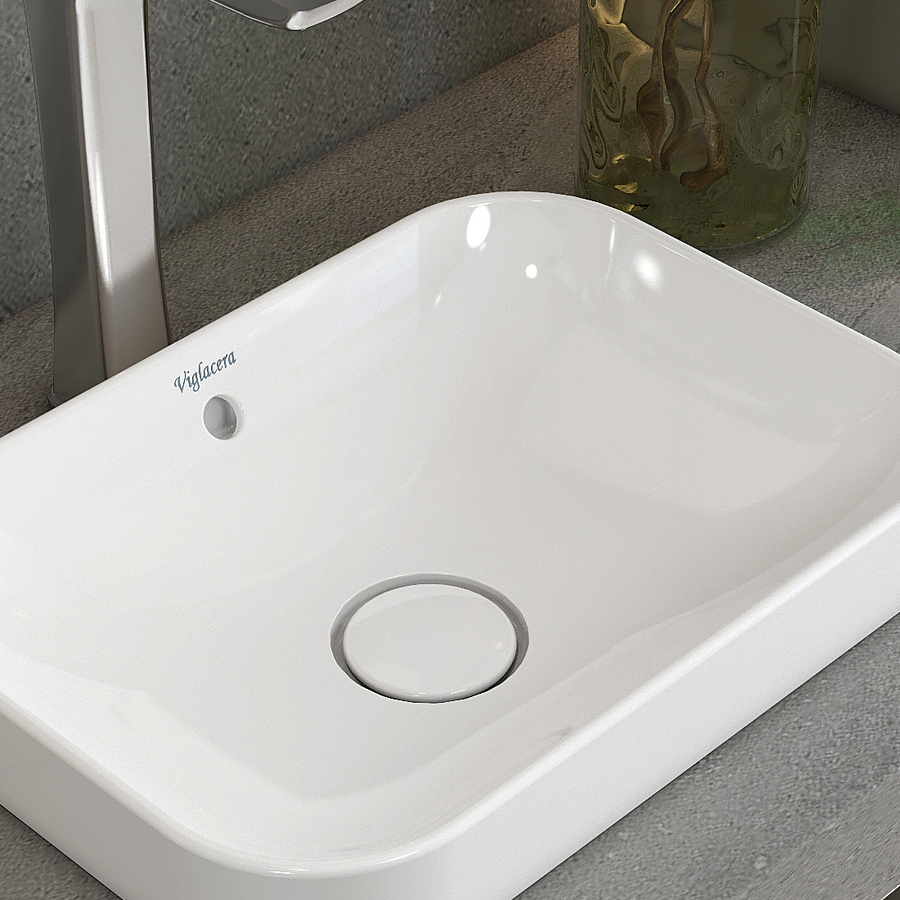 Chậu rửa mặt dương vành Viglacera V27