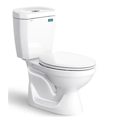 Bồn cầu 2 khối nắp thường Viglacera VI88 NT xả nhấn