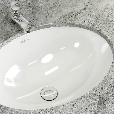 Chậu rửa mặt âm bàn đá Viglacera CA2