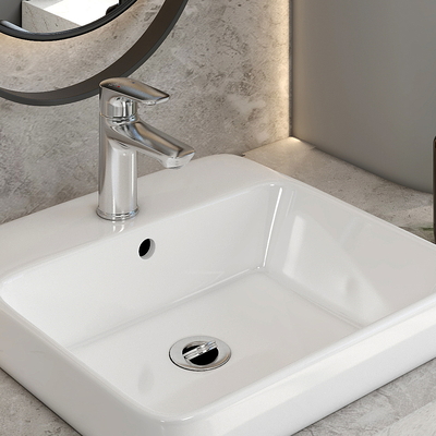 Chậu rửa mặt bán âm Viglacera V24