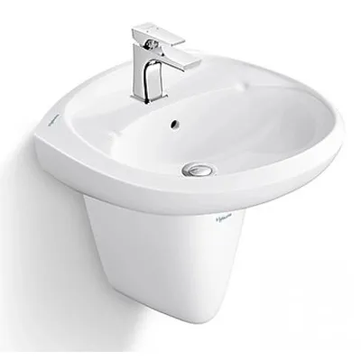 Chậu Lavabo Chân Lửng Viglacera VTL3/VI5