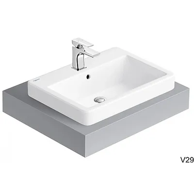 Chậu Lavabo Bán Âm Viglacera V29