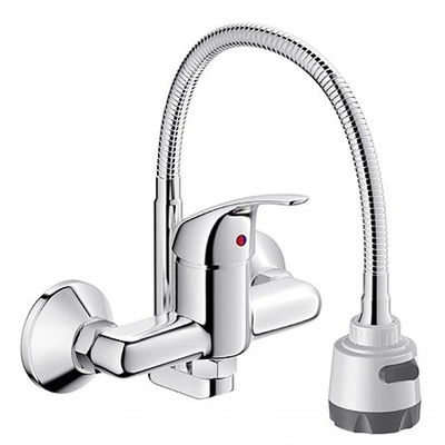 Vòi chậu rửa bát nóng lạnh cần mềm Viglacera VG712 (VG713M)