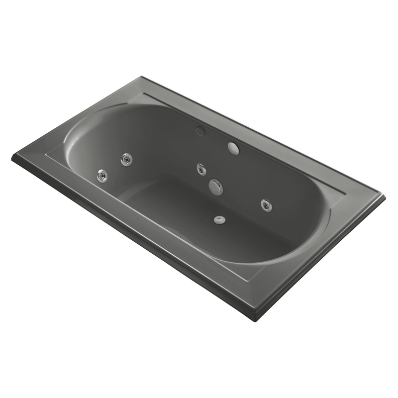 Bồn tắm xây massage màu xám Memoirs Kohler K-1418-H2-58