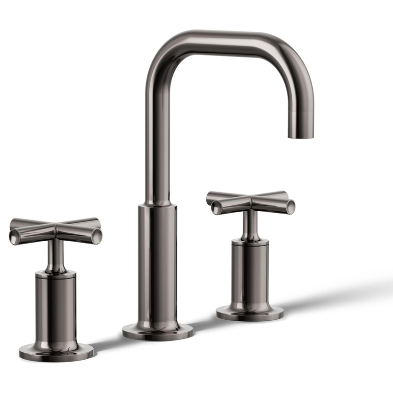 Vòi chậu rửa nóng lạnh 3 chân Purist Kohler K-14406-3-TT