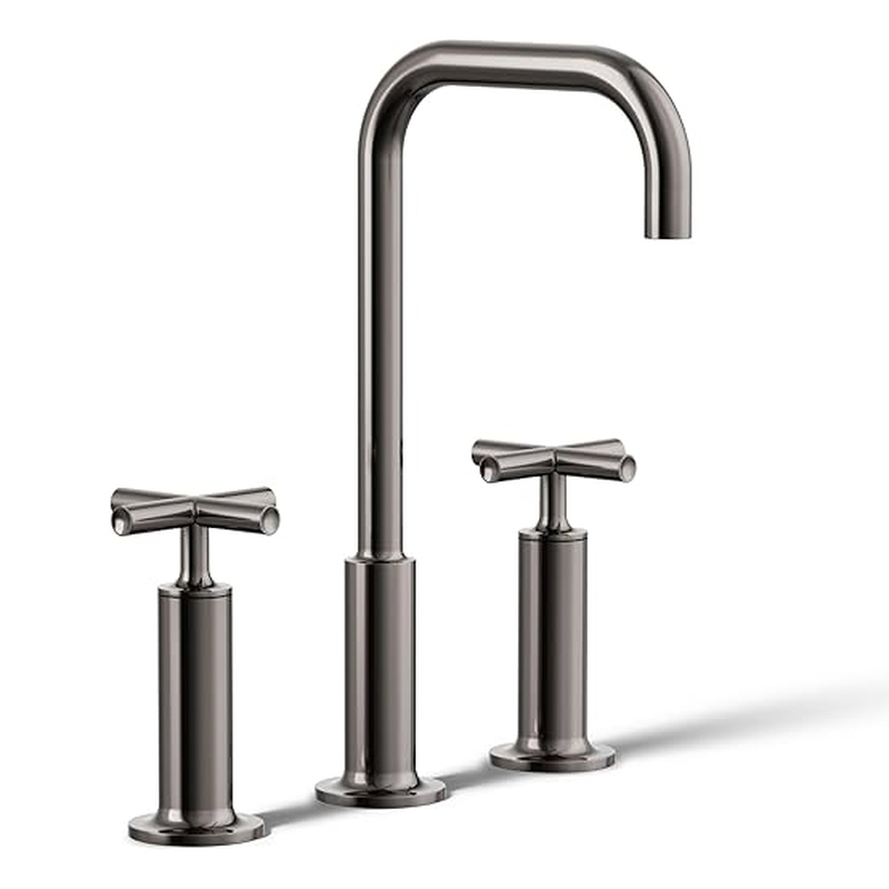 Vòi chậu rửa nóng lạnh 3 chân Purist Kohler K-14408-3-TT