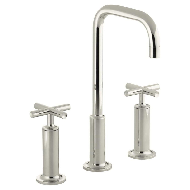 Vòi chậu rửa nóng lạnh 3 chân Purist Kohler K-14408-3-PGD