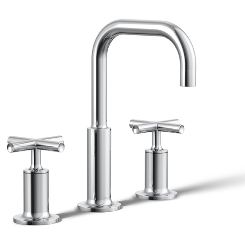 Vòi chậu rửa nóng lạnh 3 chân Purist Kohler K-14406-3-CP