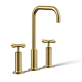 Vòi chậu rửa nóng lạnh 3 chân Purist Kohler K-14408-3-2MB