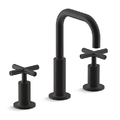 Vòi chậu rửa nóng lạnh 3 chân Purist Kohler K-14406-3-BL