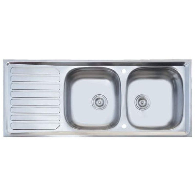 Chậu rửa bát 2 hố có bàn Karat KK-01-021H-63