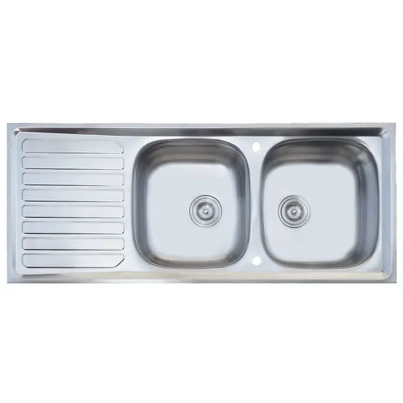 Chậu rửa bát 2 hố có bàn Karat KK-01-021H-63