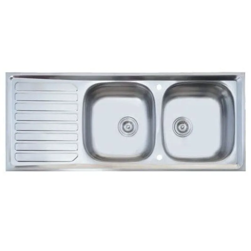 Chậu rửa bát 2 hố có bàn Karat KK-01-021H-63