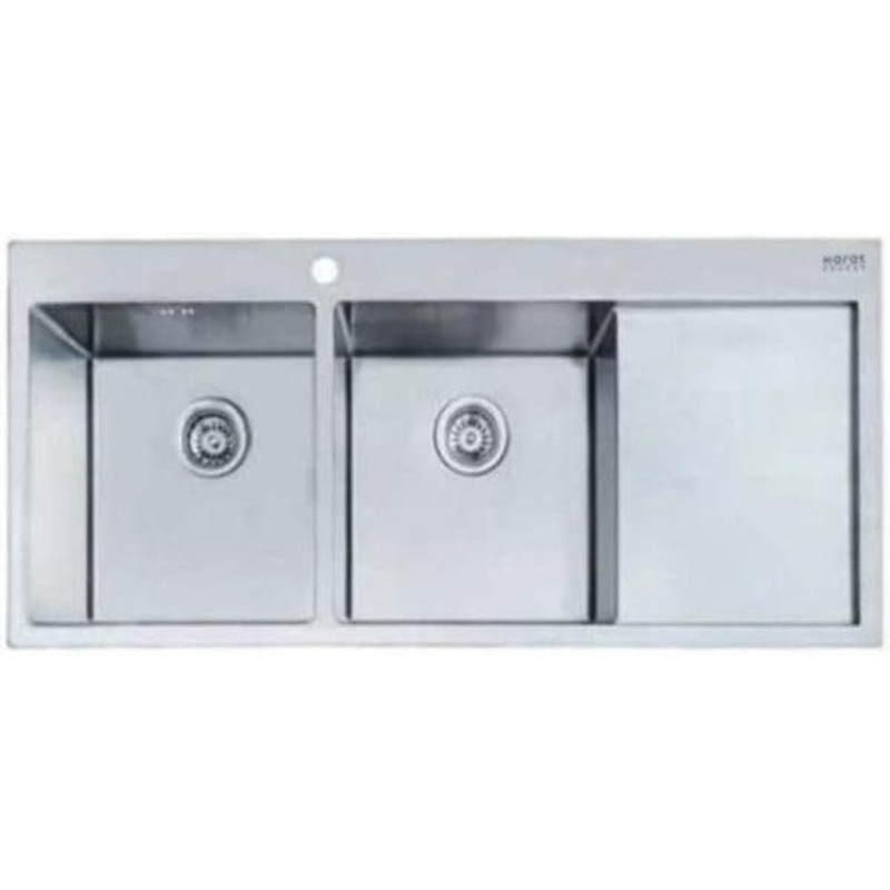 Chậu rửa bát 2 hố có bàn Karat KK-03-021H-63