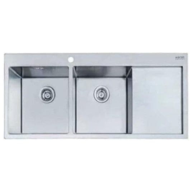 Chậu rửa bát 2 hố có bàn Karat KK-03-021H-63