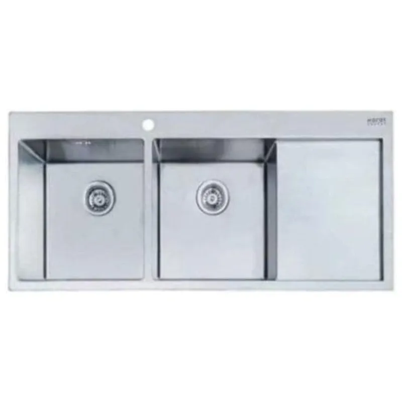 Chậu rửa bát 2 hố có bàn Karat KK-03-021H-63
