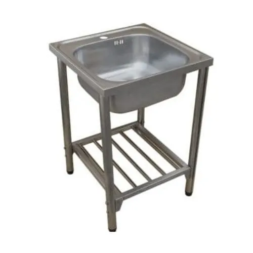 Chậu rửa bát 1 hố kèm chân đế Karat KK-02-010H-63