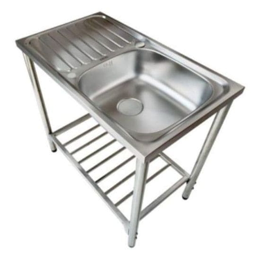 Chậu rửa bát 1 hố có bàn kèm chân đế Karat KK-02-013H-63