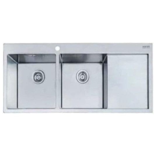 Chậu rửa bát 2 hố có bàn Karat KK-03-021H-63