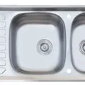 Chậu rửa bát 2 hố có bàn Karat KK-01-021H-63