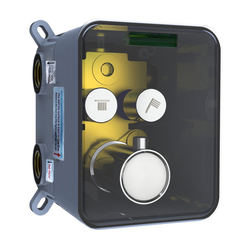  Bộ trộn sen nhiệt độ âm tường Bravat D9157CP-ENG