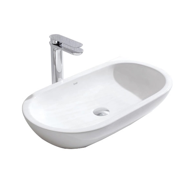 Chậu rửa mặt đặt bàn cao cấp BRAVAT C22185W-ENG