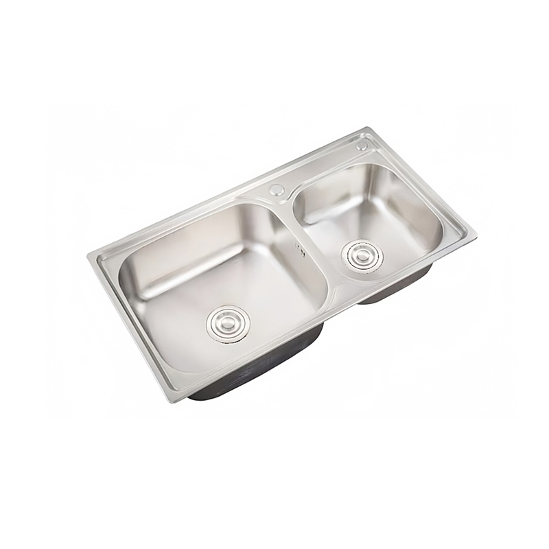 Chậu rửa bát 2 hố SS 304 Bravat K124508E