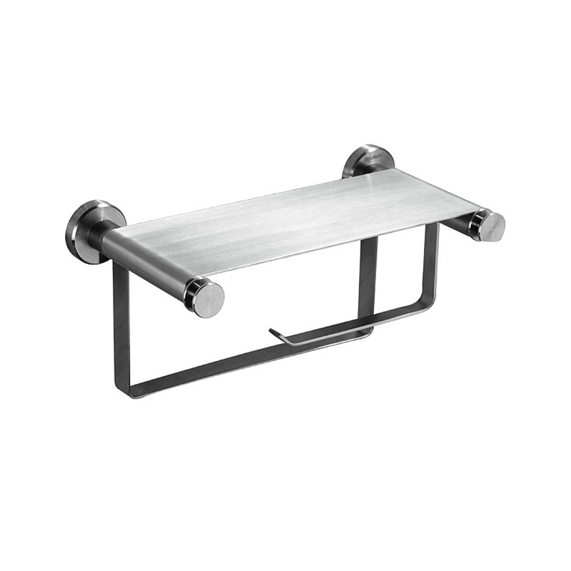 Móc giấy vệ sinh kèm giá đỡ cao cấp Bravat D7710CP-ENG