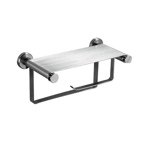 Móc giấy vệ sinh kèm giá đỡ cao cấp Bravat D7710CP-ENG