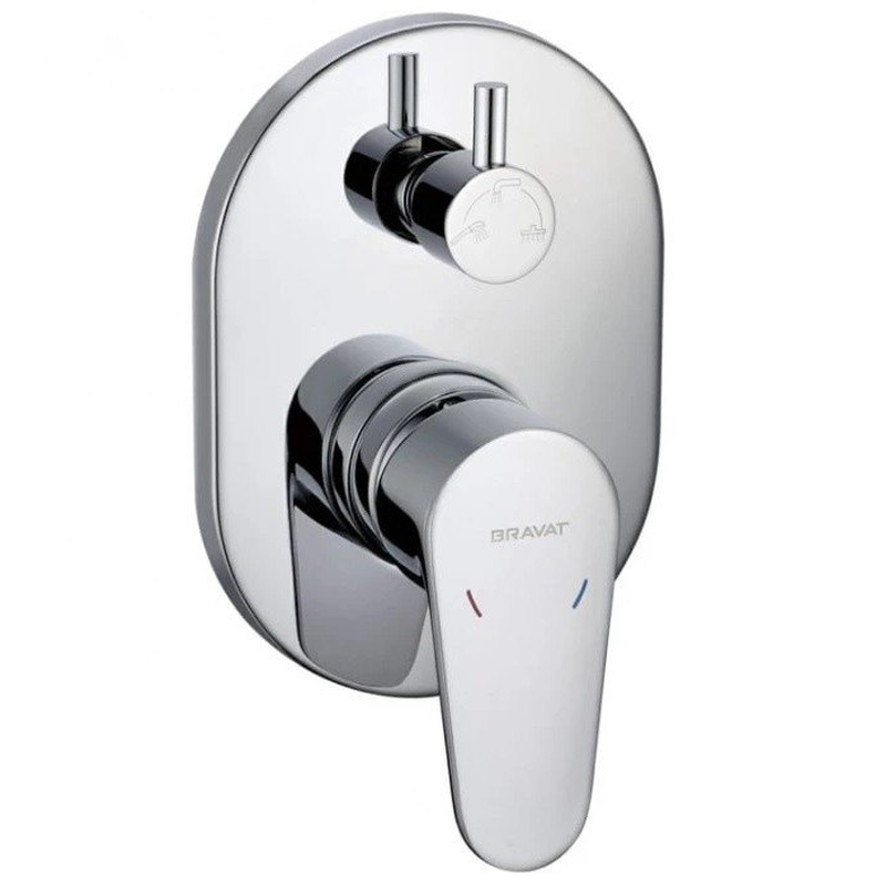 Bộ điều chỉnh nhiệt độ sen tắm Bravat FB848238CP-3-RUS