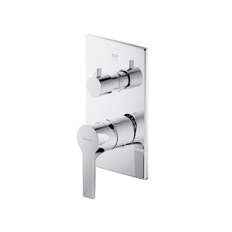 Bộ điều chỉnh nhiệt độ sen tắm Bravat P69218CP-3-ENG