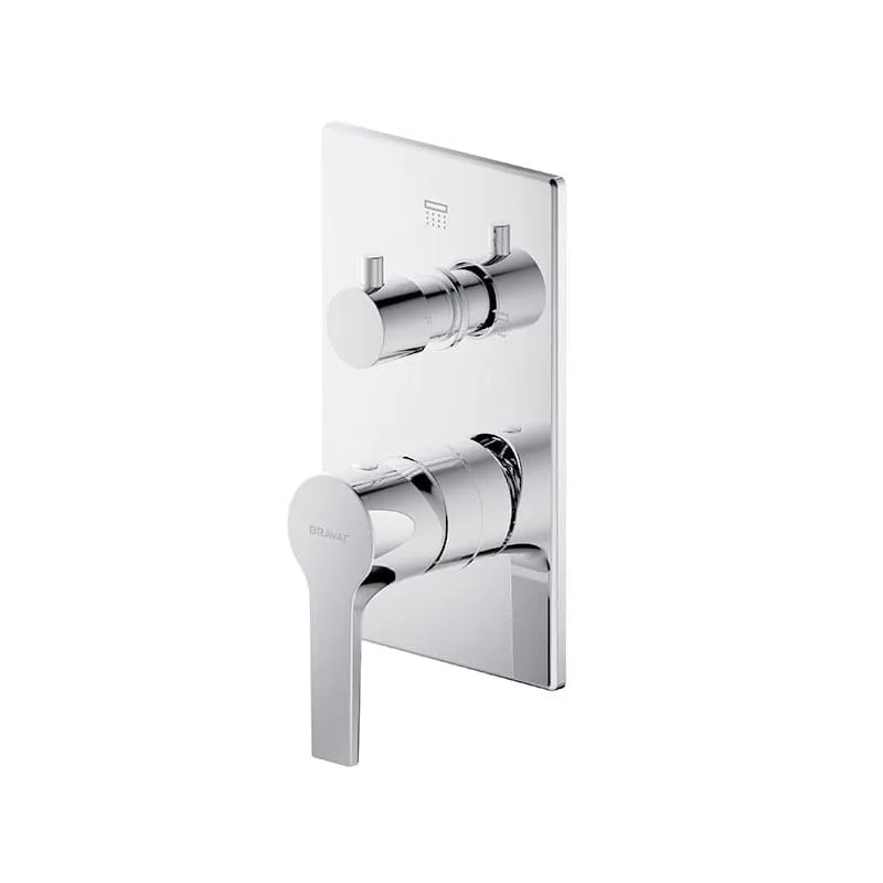 Bộ điều chỉnh nhiệt độ sen tắm Bravat P69219CP-2-ENG