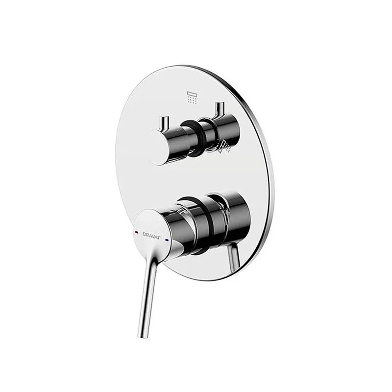 Bộ điều chỉnh nhiệt độ sen tắm Bravat PB8172217CP-2-ENG