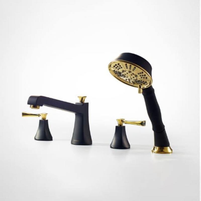 Vòi xả bồn tắm gắn bồn Bravat F52994BLK-BAF1-ENG