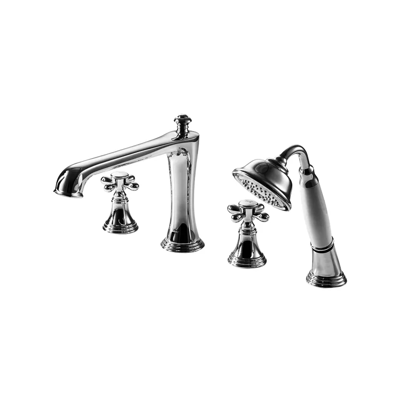 Vòi xả bồn tắm gắn bồn cao cấp Bravat F551199CP-ENG