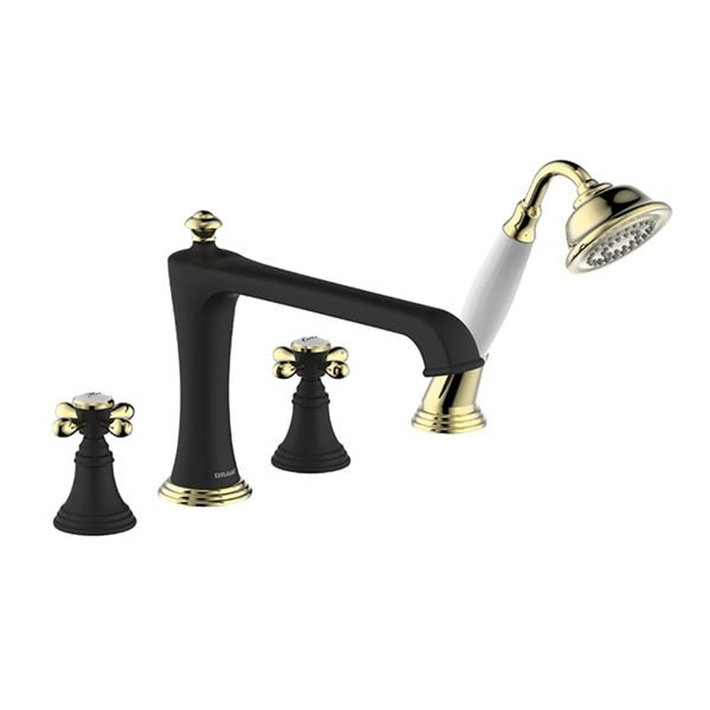 Vòi xả bồn tắm gắn bồn cao cấp Bravat F551199BW-BAF