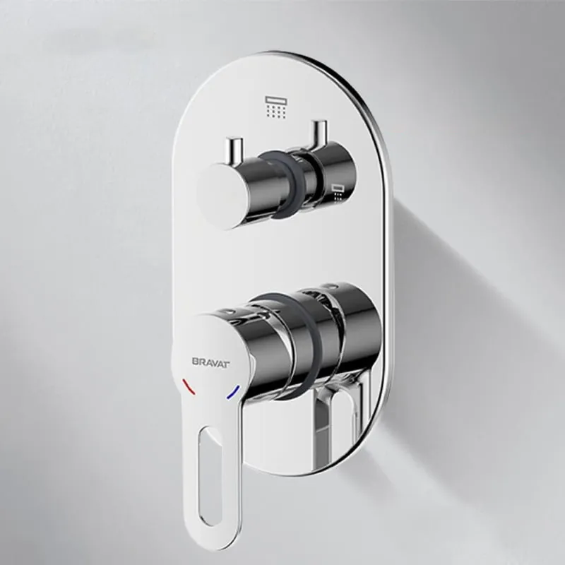 Bộ điều chỉnh nhiệt độ sen tắm Bravat PB8353387CP-2A-ENG
