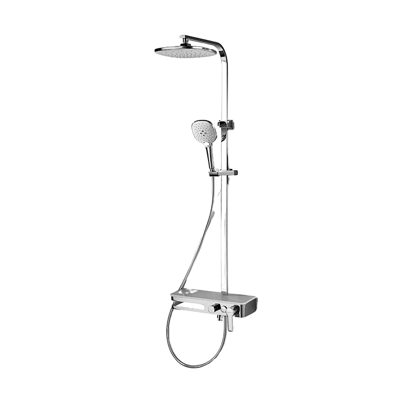 Sen tắm cây đứng nóng lạnh Bravat F6277312CP-A-ENG