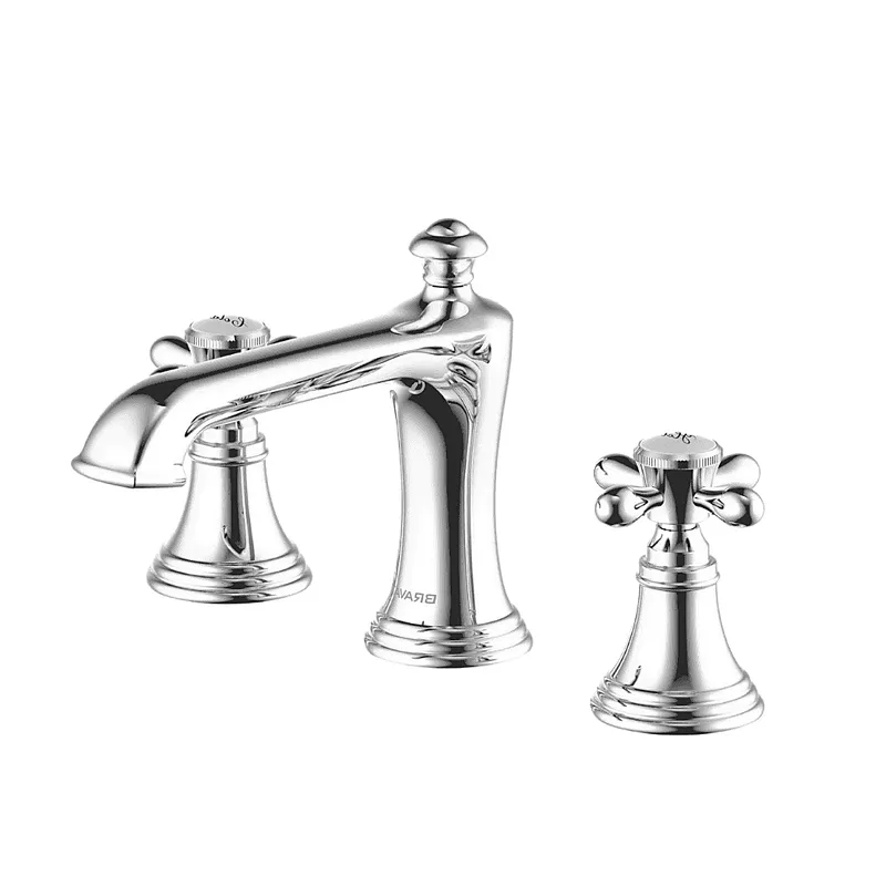 Vòi Lavabo Nóng Lạnh 3 Lỗ BRAVAT F251199CP-ENG