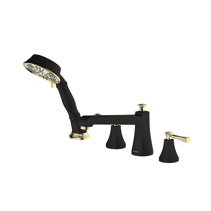 Vòi xả bồn tắm gắn bồn Bravat F52994BLK-BAF-ENG