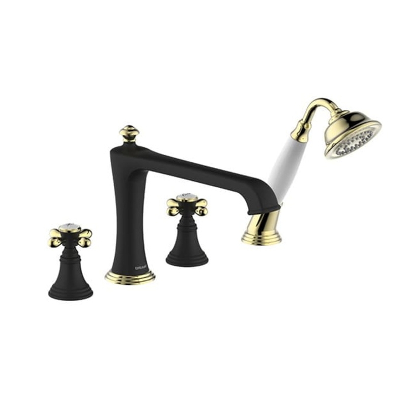 Vòi xả bồn tắm gắn bồn cao cấp Bravat F55193BW-BAF