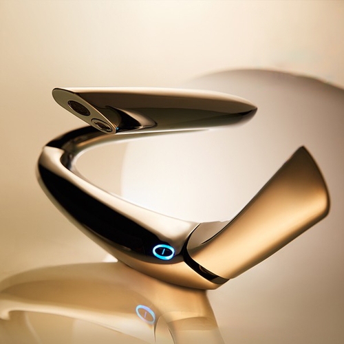 Vòi rửa bát cảm ứng cao cấp Bravat F1197244GD-RG