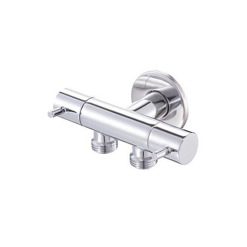 Van góc chia nước bồn cầu Bravat D517CP-ENG